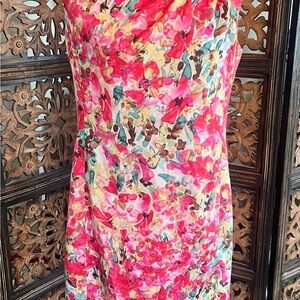 Ann Taylor Vibrant Floral Sheath Dress